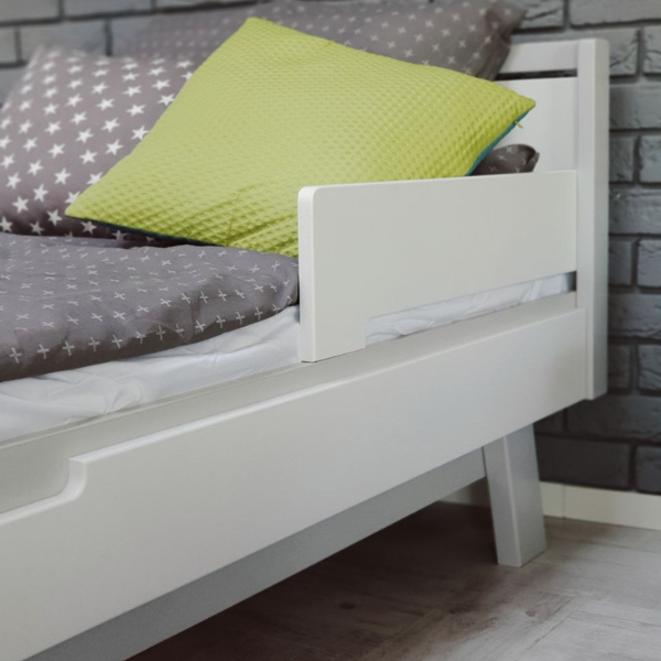 Jednolůžková postel Lussi Gekko 190x80. Bílá / Šedá